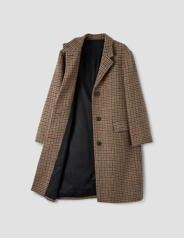Women Overcoat Black Tan Rust Margaret Howell Jackets and Coats
