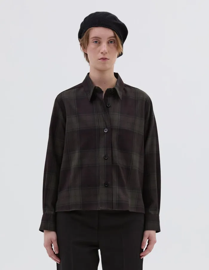 Women Overshirt Khaki Brown Margaret Howell Shirts