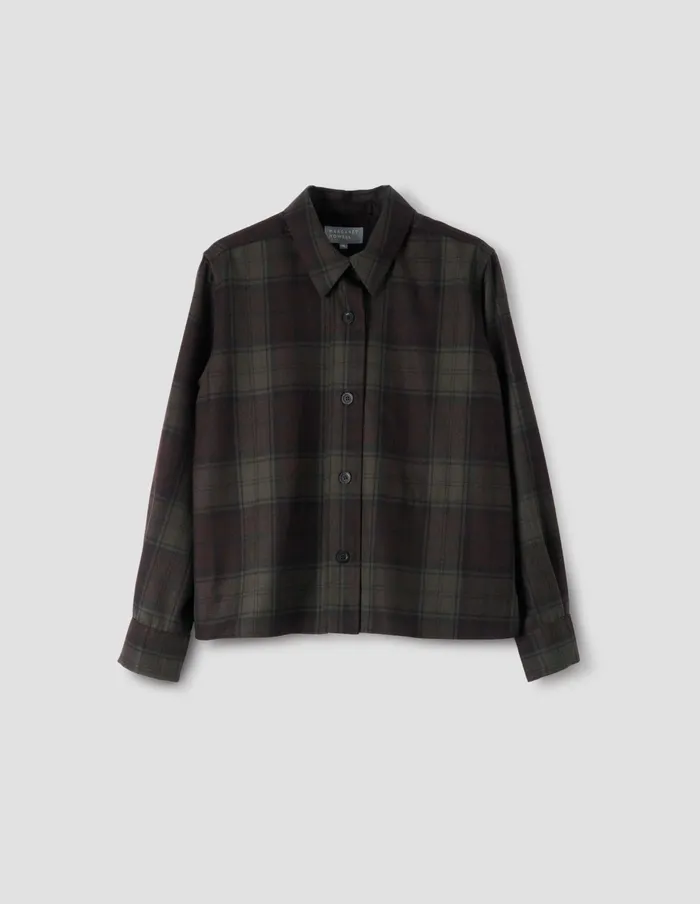 Women Overshirt Khaki Brown Margaret Howell Shirts