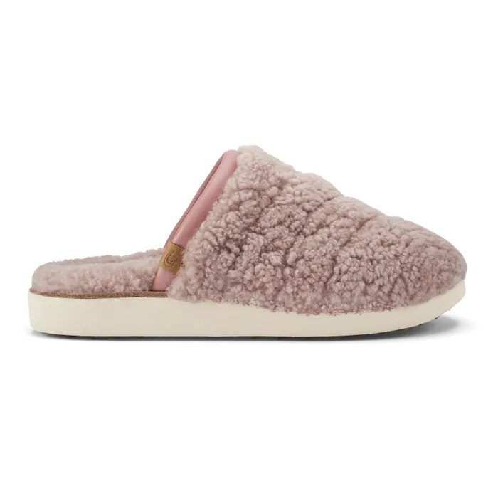 Women Pp Mua Womens Soft Mule Slipper Pink Sea Salt Olukai Shearling