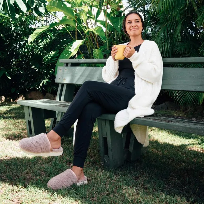 Women Pp Mua Womens Soft Mule Slipper Pink Sea Salt Olukai Shearling Women Pp Mua Womens Soft Mule Slipper Pink Sea Salt Olukai Shearling