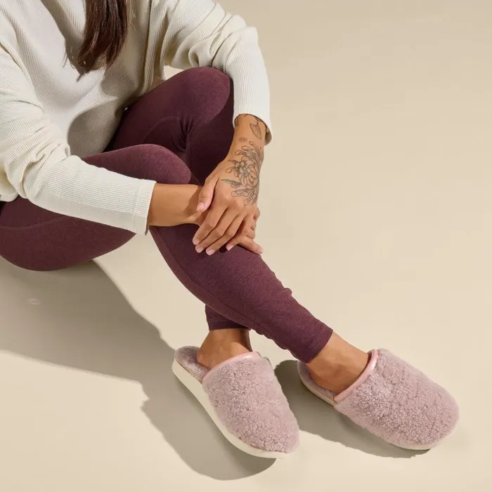 Women Pp Mua Womens Soft Mule Slipper Pink Sea Salt Olukai Shearling Women Pp Mua Womens Soft Mule Slipper Pink Sea Salt Olukai Shearling