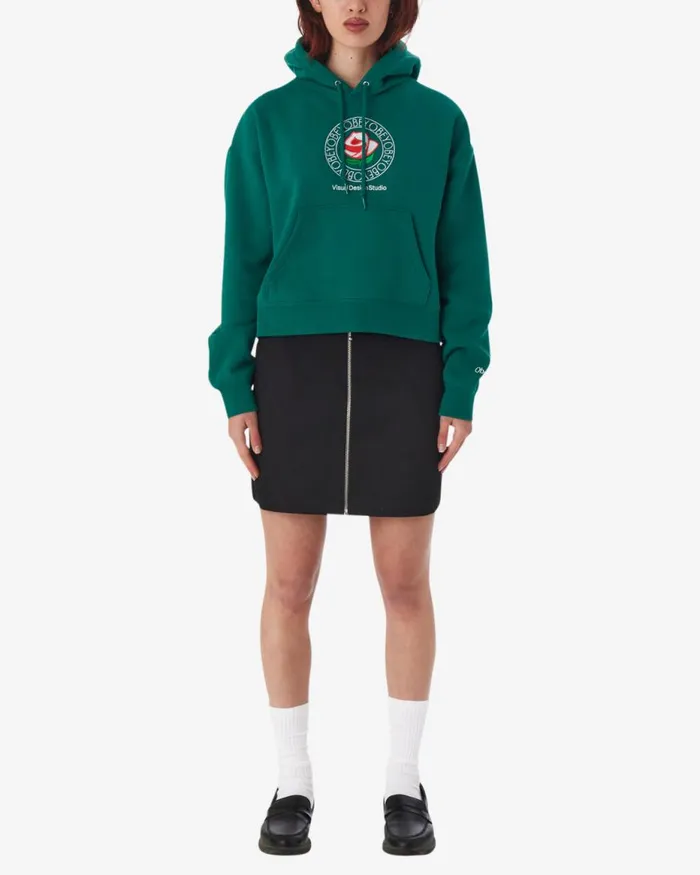 Women ROSE PULLOVER Aventurine Green OBEY Clothing SWEATSHIRTS