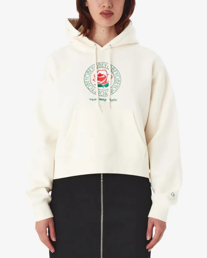 Women ROSE PULLOVER Aventurine Green OBEY Clothing SWEATSHIRTS
