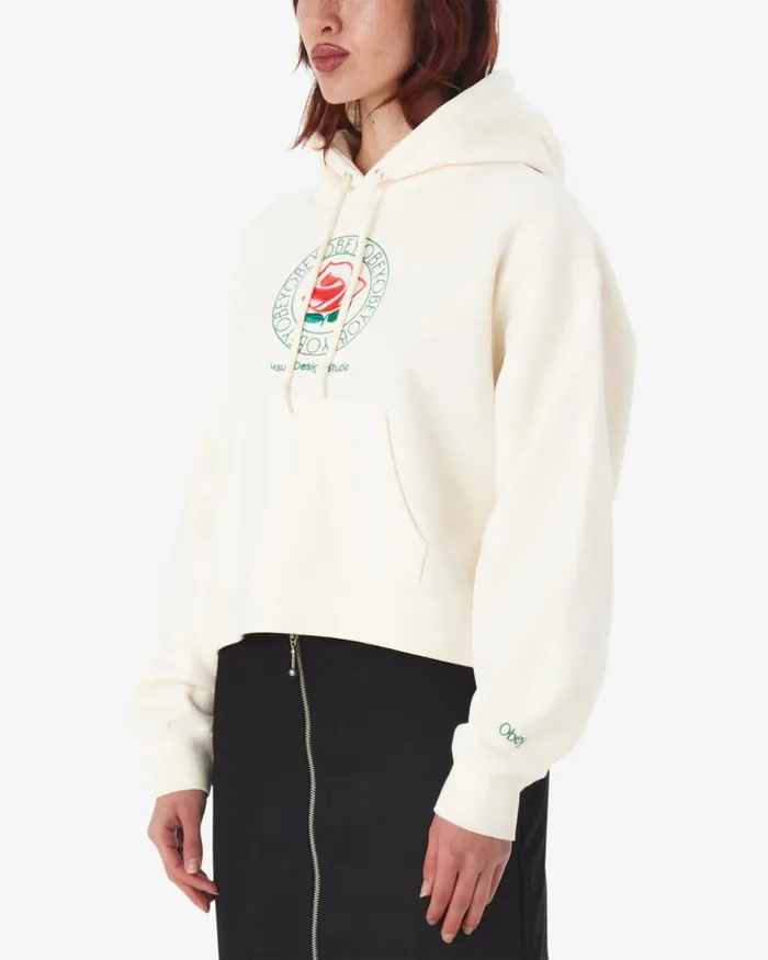 Women ROSE PULLOVER Aventurine Green OBEY Clothing SWEATSHIRTS