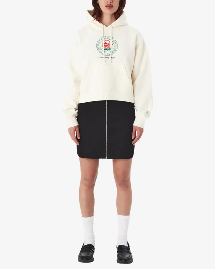 Women ROSE PULLOVER Aventurine Green OBEY Clothing SWEATSHIRTS