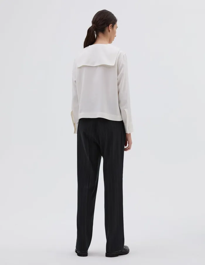 Women Sailor Shirt Chalk Margaret Howell Shirts