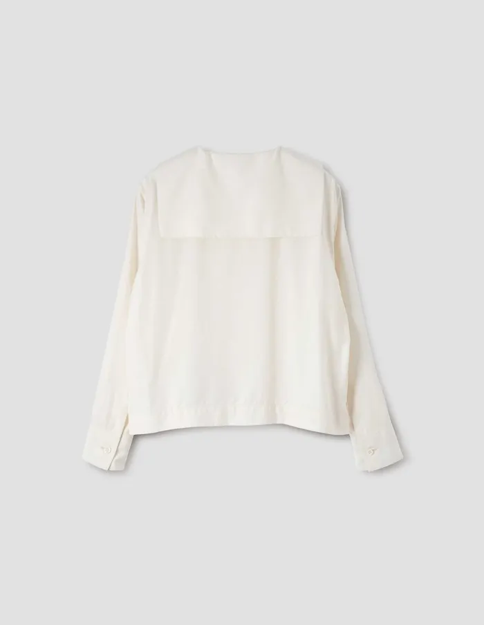 Women Sailor Shirt Chalk Margaret Howell Shirts