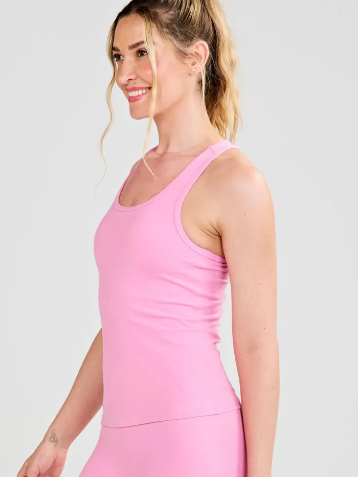 Women Sculptive Racer Back Tank With Builtin Bra Tasc Performance Running Training