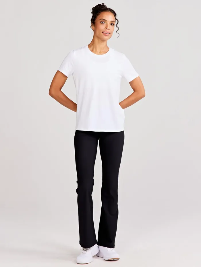 Women Sculptive Rib Pocket Flare Pant Tasc Performance Pants Joggers