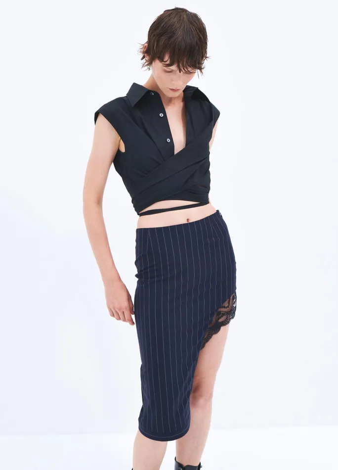 Women Sleeveless Draped Shirt MONSE Tops
