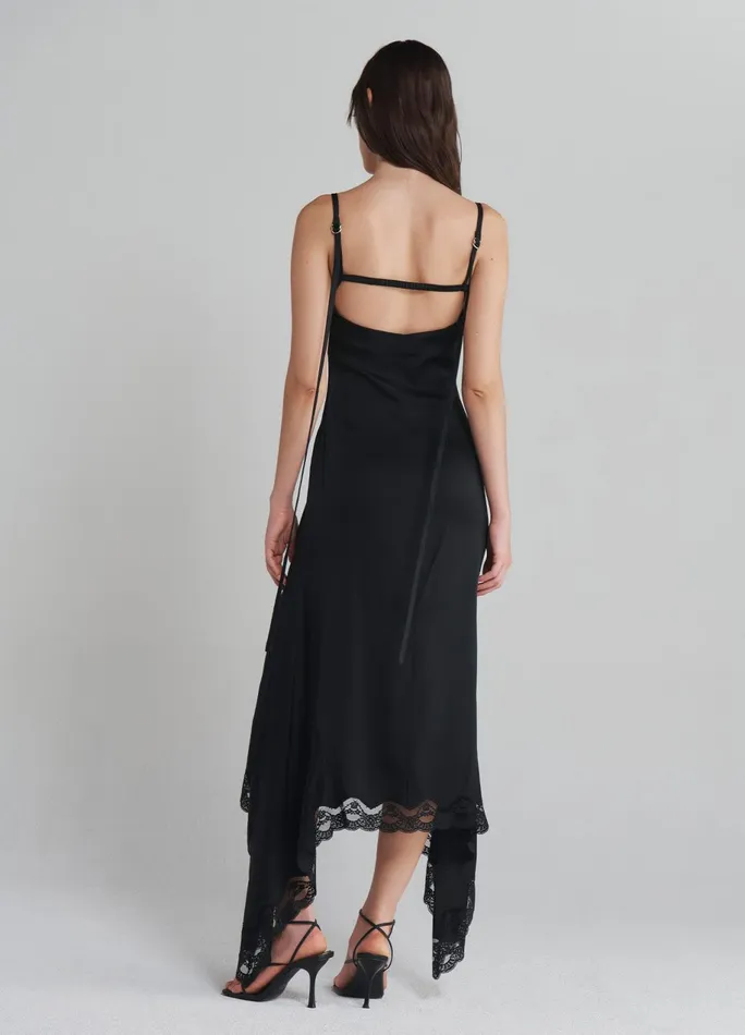 Women Slip Dress With Lace Hem MONSE Dresses
