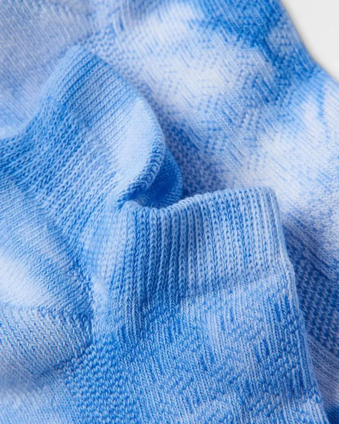 Women Socks Passenger Organic Trainer Socks Tie Dye Cornflower Tie Dye Cornflower