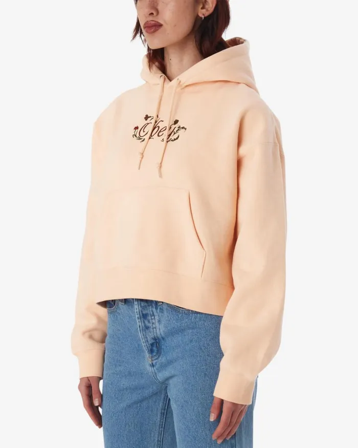 Women SPRING FLOWER PULLOVER Unbleached OBEY Clothing SWEATSHIRTS