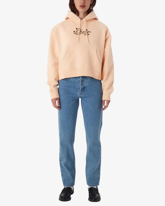 Women SPRING FLOWER PULLOVER Unbleached OBEY Clothing SWEATSHIRTS