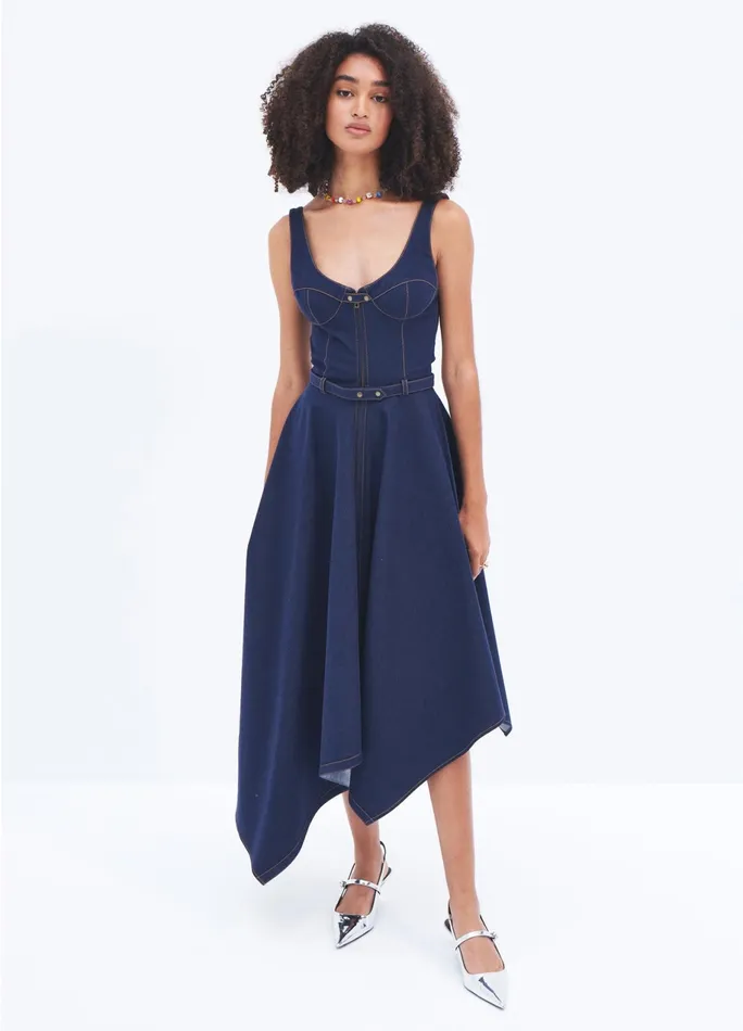 Women Stretch Denim Dress MONSE Dresses