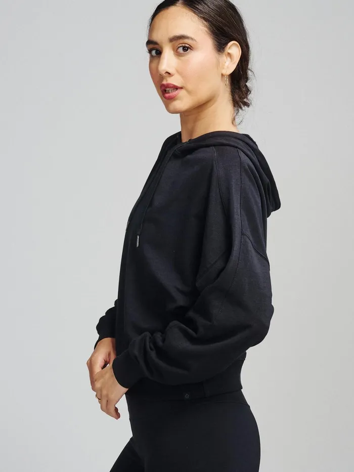 Women Studio Fleece Hoodie Tasc Performance Yoga Studio
