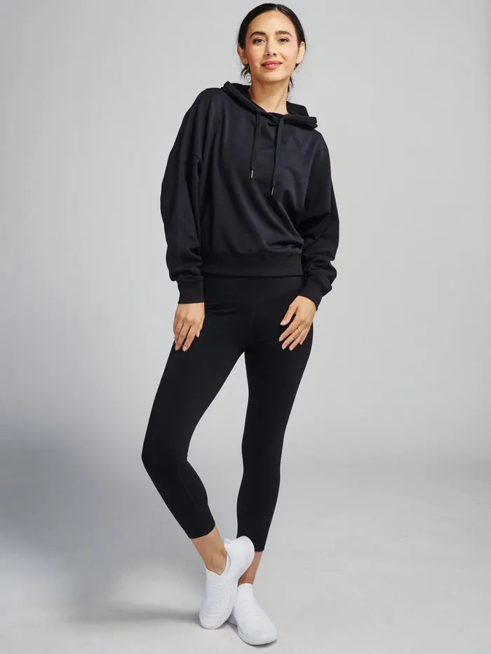 Women Studio Fleece Hoodie Tasc Performance Yoga Studio