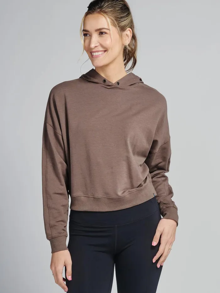 Women Studio Fleece Hoodie Tasc Performance Yoga Studio