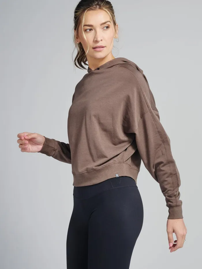Women Studio Fleece Hoodie Tasc Performance Yoga Studio
