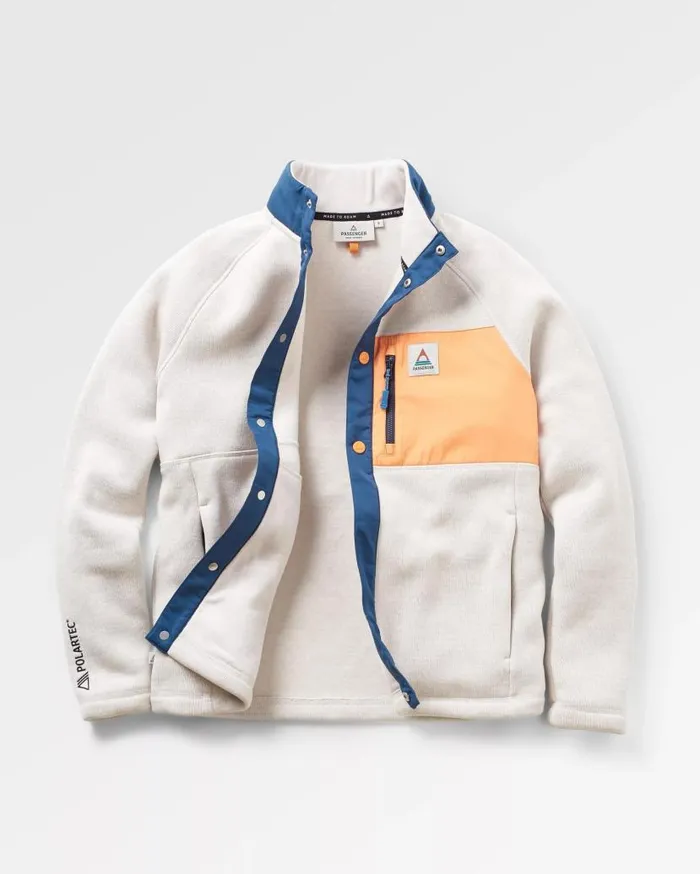 Women Tops Passenger Amber Recycled Polartec Fleece Vintage White Vintage White