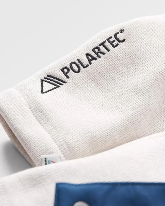 Women Tops Passenger Amber Recycled Polartec Fleece Vintage White Vintage White