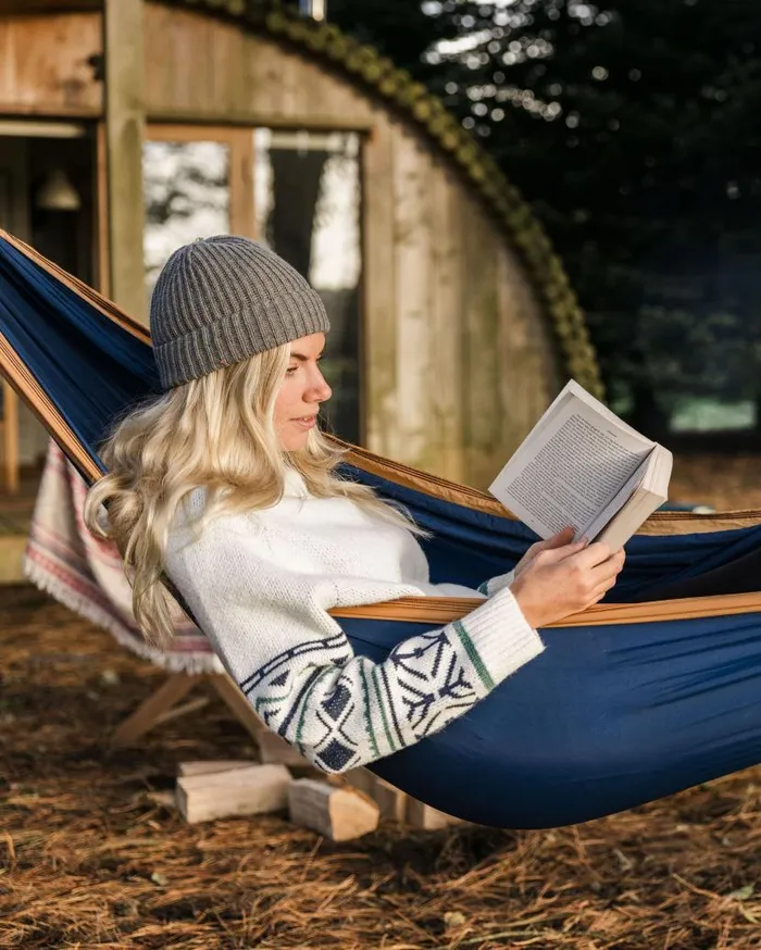 Women Tops Passenger Ambiance Recycled Knitted Jumper Homespun Stripe Off White Homespun Stripe Off White