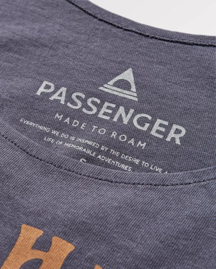 Women Tops Passenger Bud Recycled Cotton Vest Charcoal Charcoal