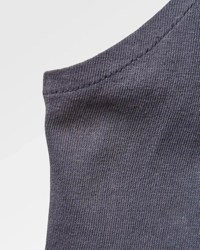 Women Tops Passenger Bud Recycled Cotton Vest Charcoal Charcoal