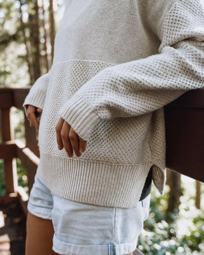 Women Tops Passenger Cove Recycled Knitted Jumper Off White Off White