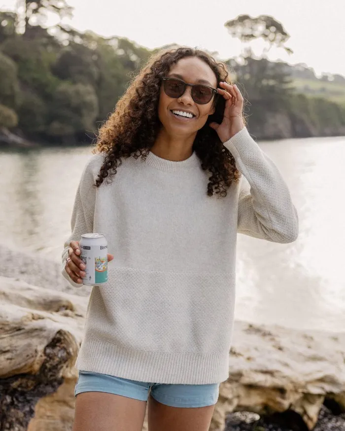 Women Tops Passenger Cove Recycled Knitted Jumper Off White Off White