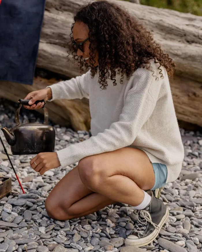 Women Tops Passenger Cove Recycled Knitted Jumper Off White Off White