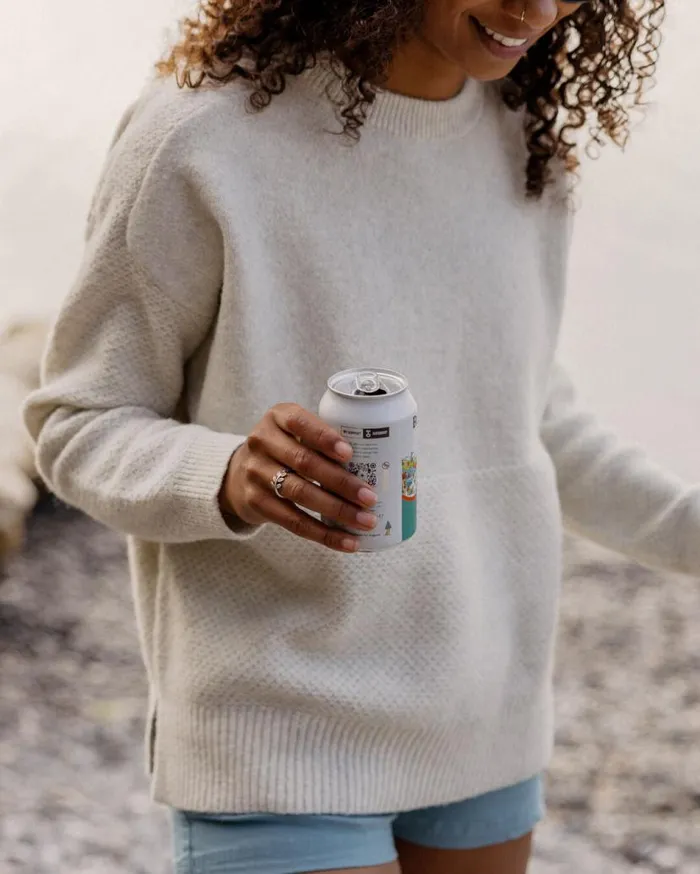 Women Tops Passenger Cove Recycled Knitted Jumper Off White Off White