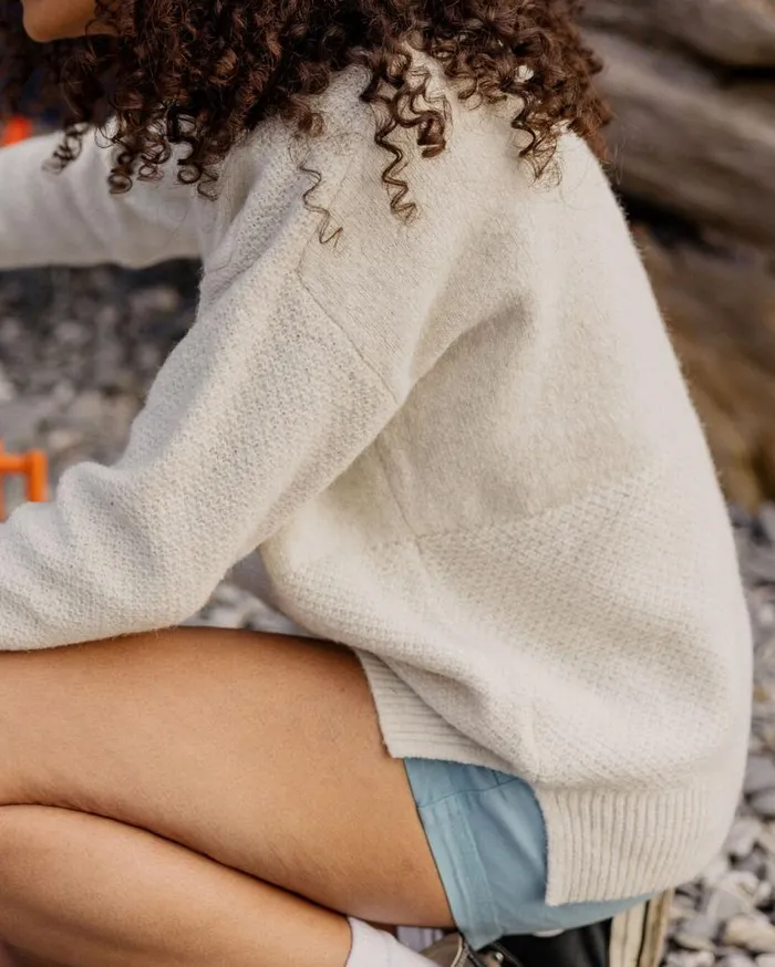 Women Tops Passenger Cove Recycled Knitted Jumper Off White Off White