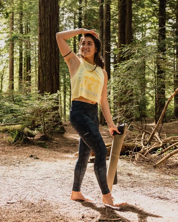 Women Tops Passenger Exhale Active Recycled Vest Hazy Yellow Hazy Yellow