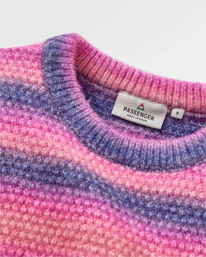 Women Tops Passenger Fika Recycled Knitted Jumper Crushed Berry Dip Crushed Berry Dip
