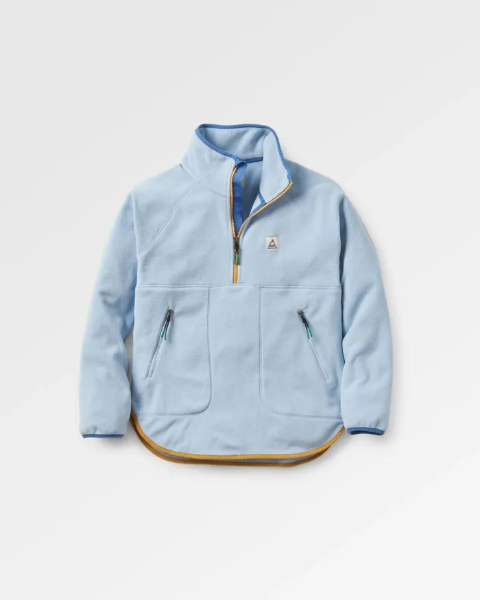 Women Tops Passenger Folksy Recycled Polar Fleece Blue Fog Blue Fog