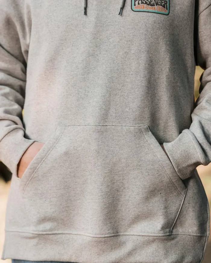 Women Tops Passenger Golden Hour Recycled Cotton Hoodie Grey Marl Grey Marl
