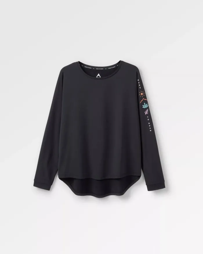 Women Tops Passenger Hatha Recycled Active Top Black Black