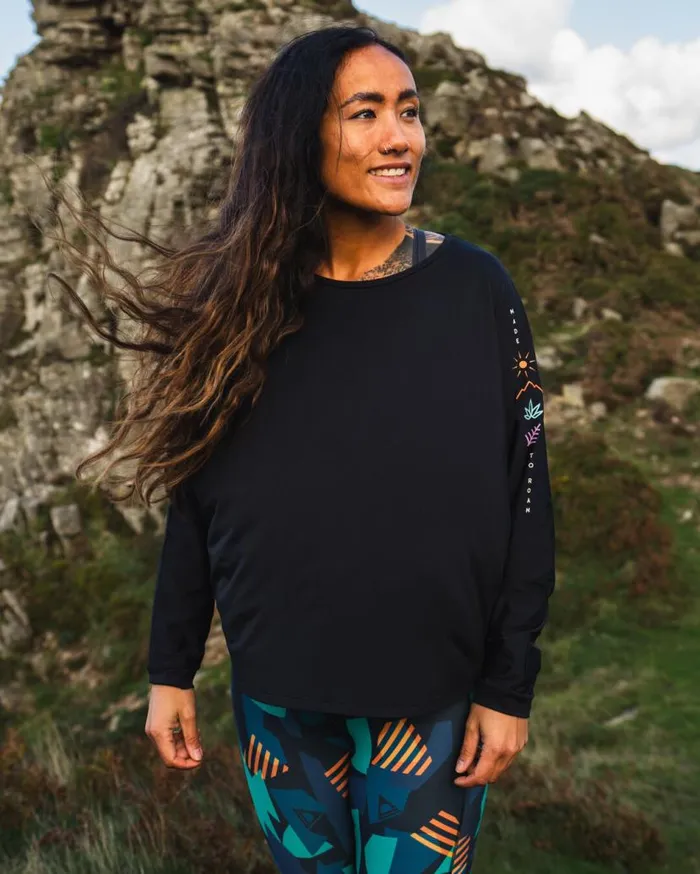 Women Tops Passenger Hatha Recycled Active Top Black Black