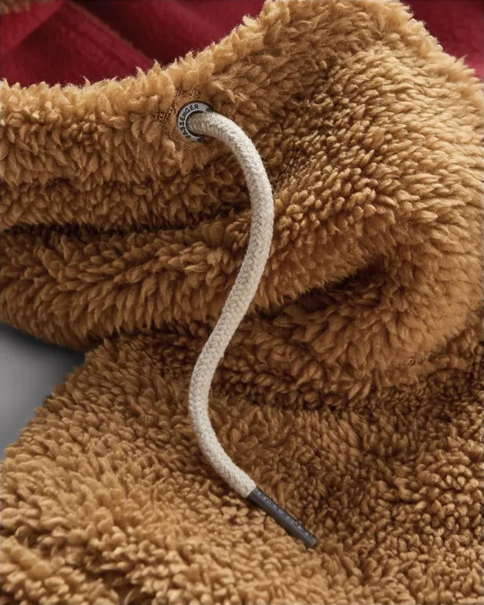 Women Tops Passenger Nestling Sherpa Hooded Fleece Biscuit Biscuit