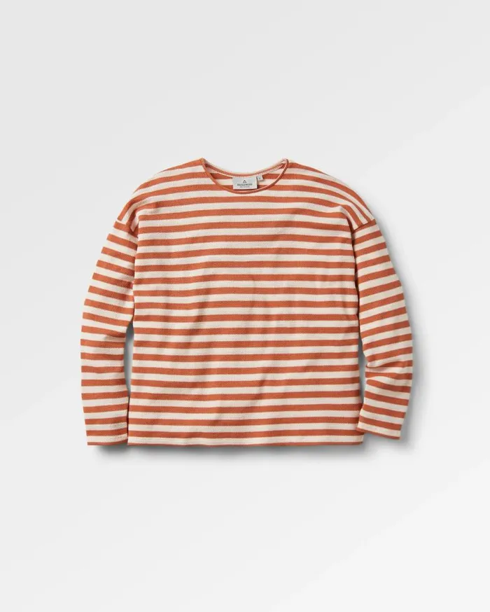 Women Tops Passenger Panorama Striped LS TShirt Glazed Ginger Glazed Ginger