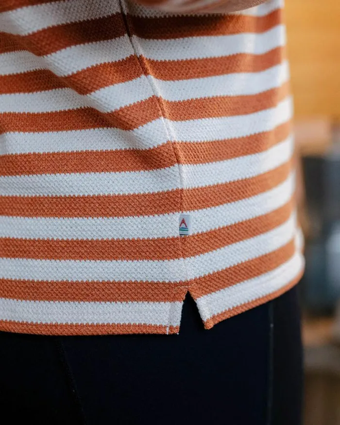 Women Tops Passenger Panorama Striped LS TShirt Glazed Ginger Glazed Ginger