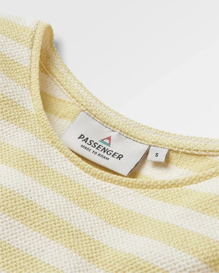 Women Tops Passenger Panorama Striped LS TShirt Lime Stripe Lime Stripe