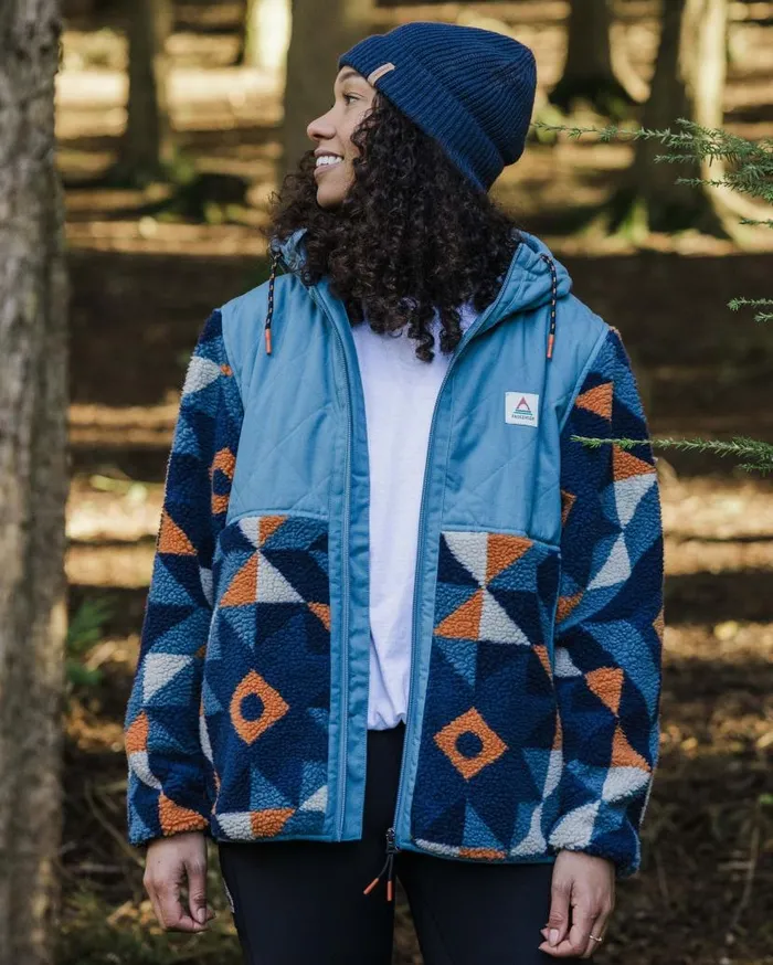 Women Tops Passenger Sefton Recycled DeepPile Sherpa Full Zip Fleece Homespun Dark Denim Homespun Dark Denim Women Tops Passenger Sefton Recycled DeepPile Sherpa Full Zip Fleece Homespun Dark Denim Homespun Dark Denim