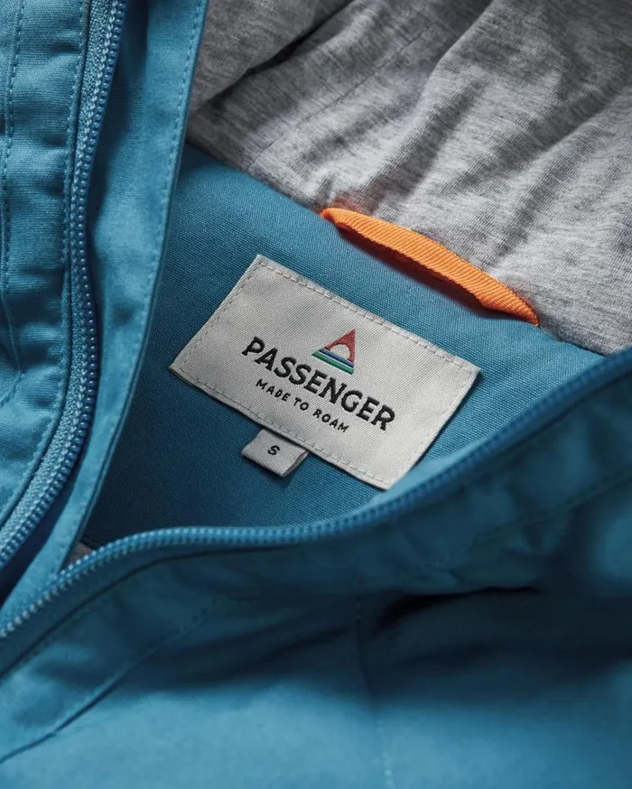Women Tops Passenger Sefton Recycled DeepPile Sherpa Full Zip Fleece Homespun Dark Denim Homespun Dark Denim