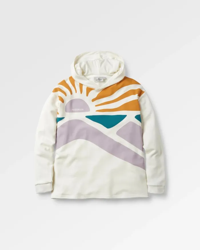 Women Tops Passenger Sunsets Organic Cotton Hoodie Marshmallow Marshmallow