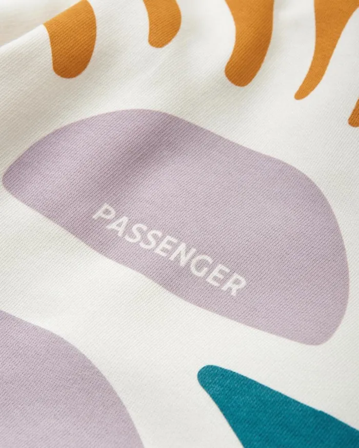 Women Tops Passenger Sunsets Organic Cotton Hoodie Marshmallow Marshmallow