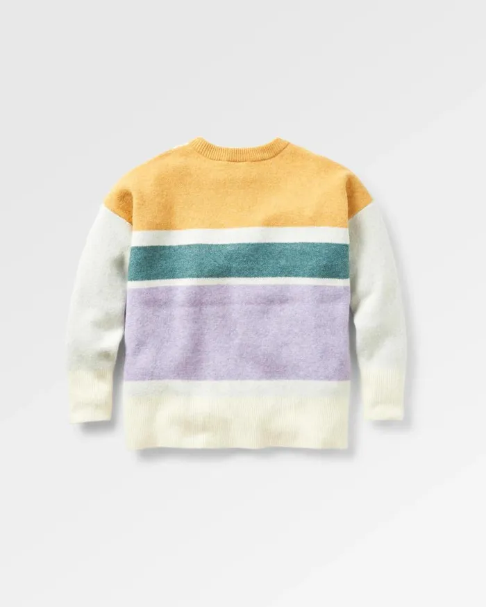 Women Tops Passenger Sunsets Recycled Oversized Knitted Jumper Marshmallow Marshmallow