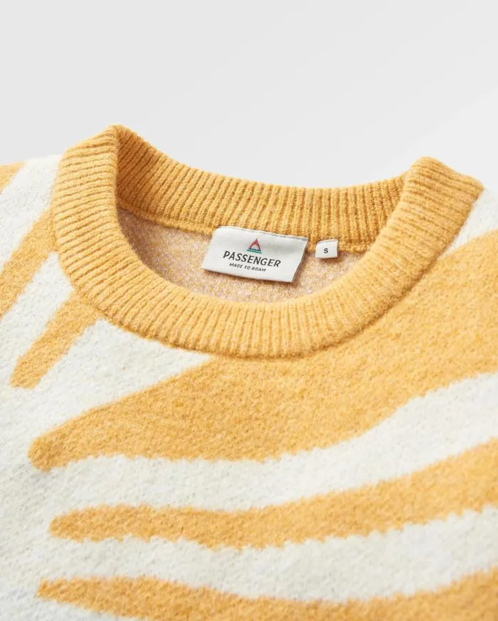 Women Tops Passenger Sunsets Recycled Oversized Knitted Jumper Marshmallow Marshmallow